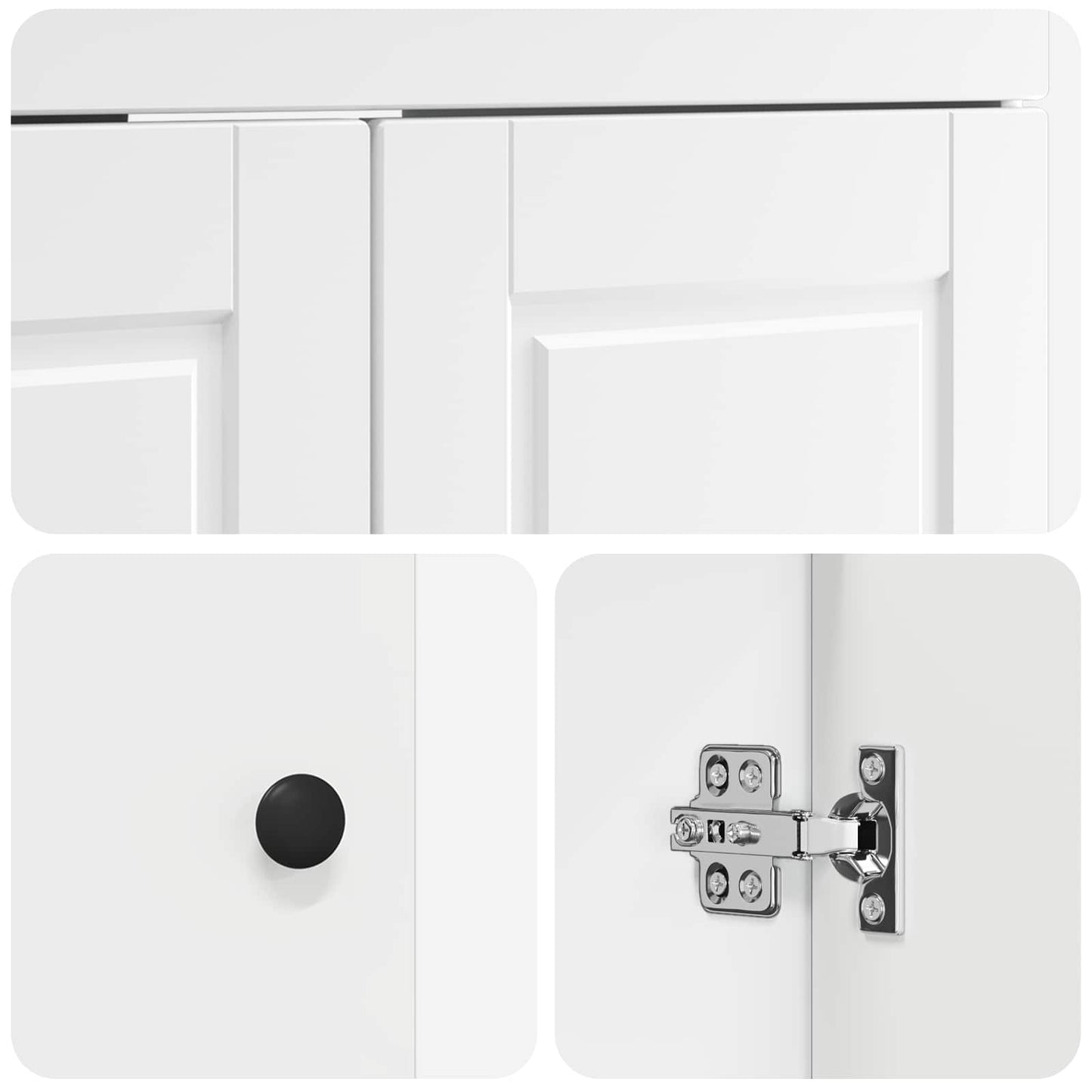 Badkamer onder wastafel kast Wit 78,5 x 37,5 x 81 cm