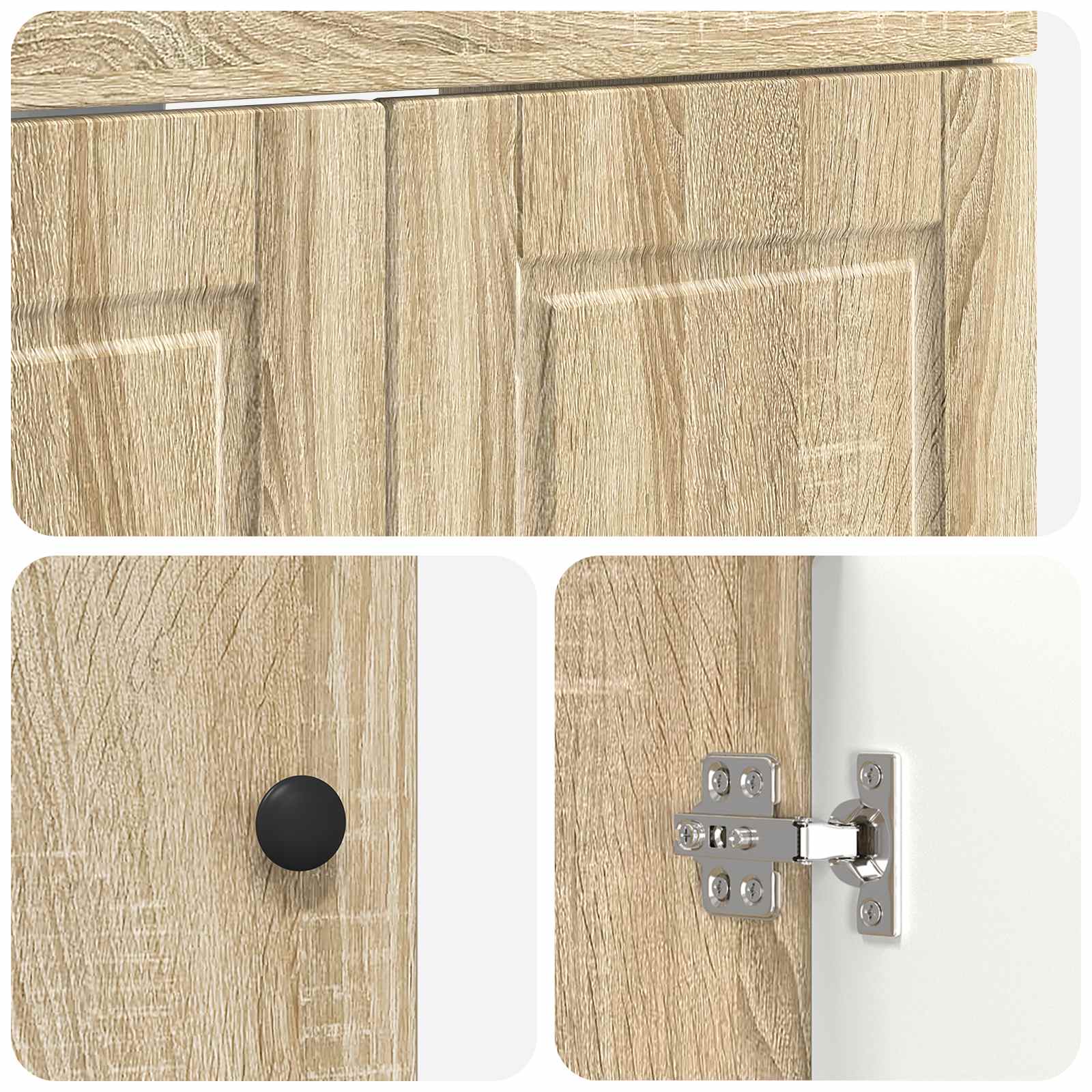 Badkamer onder wastafel kast Sonoma Eiken 78,5 x 37,5 x 81 cm