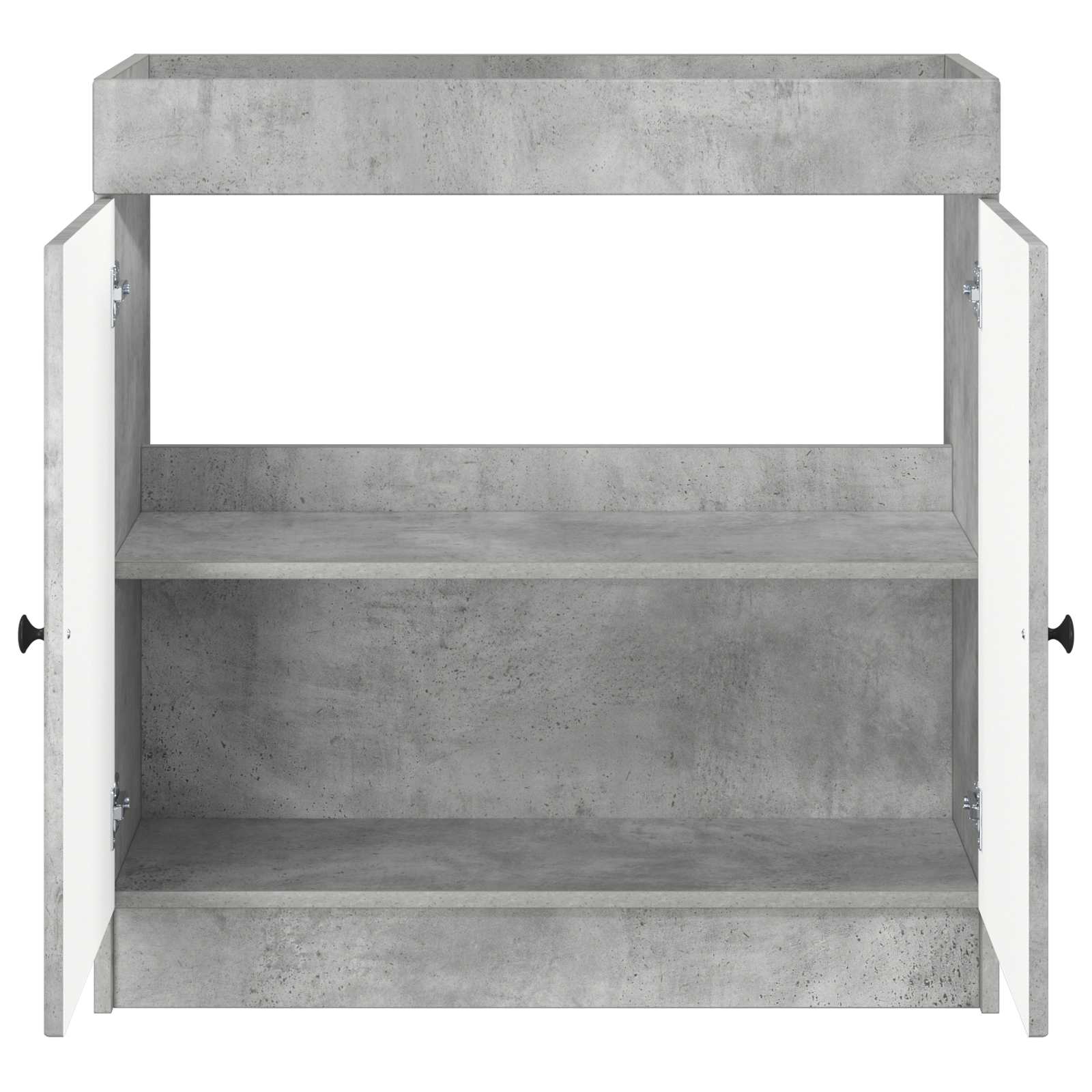 Badkamer onder wastafel kast Betongrijs 78,5 x 37,5 x 81 cm