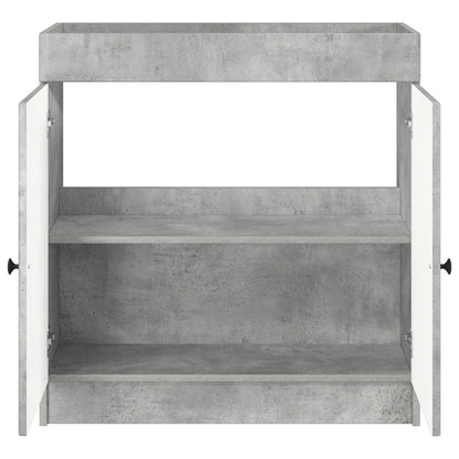 Badkamer onder wastafel kast Betongrijs 78,5 x 37,5 x 81 cm