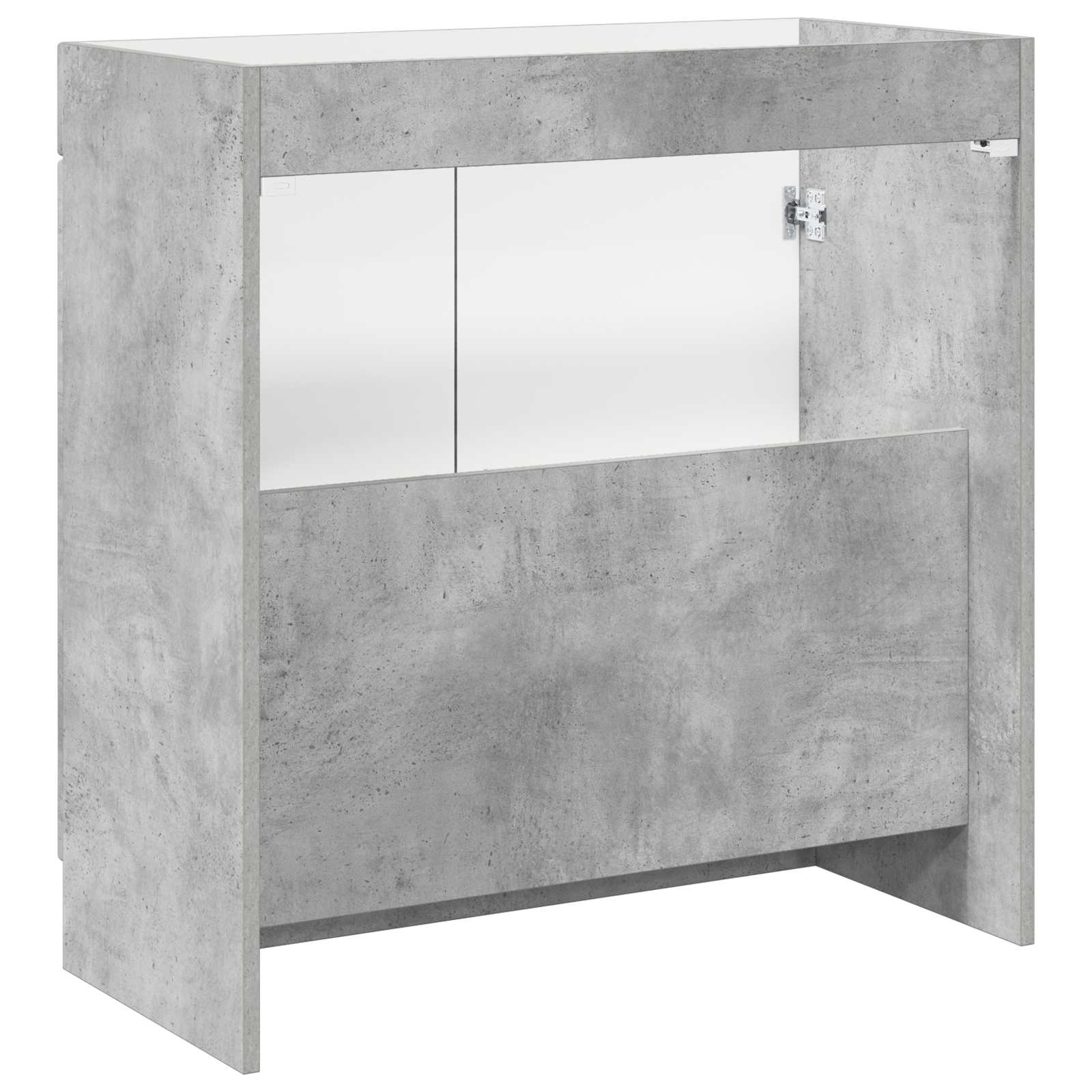 Badkamer onder wastafel kast Betongrijs 78,5 x 37,5 x 81 cm