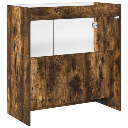 Badkamer onder wastafel kast Gerookt eiken 78,5 x 37,5 x 81 cm