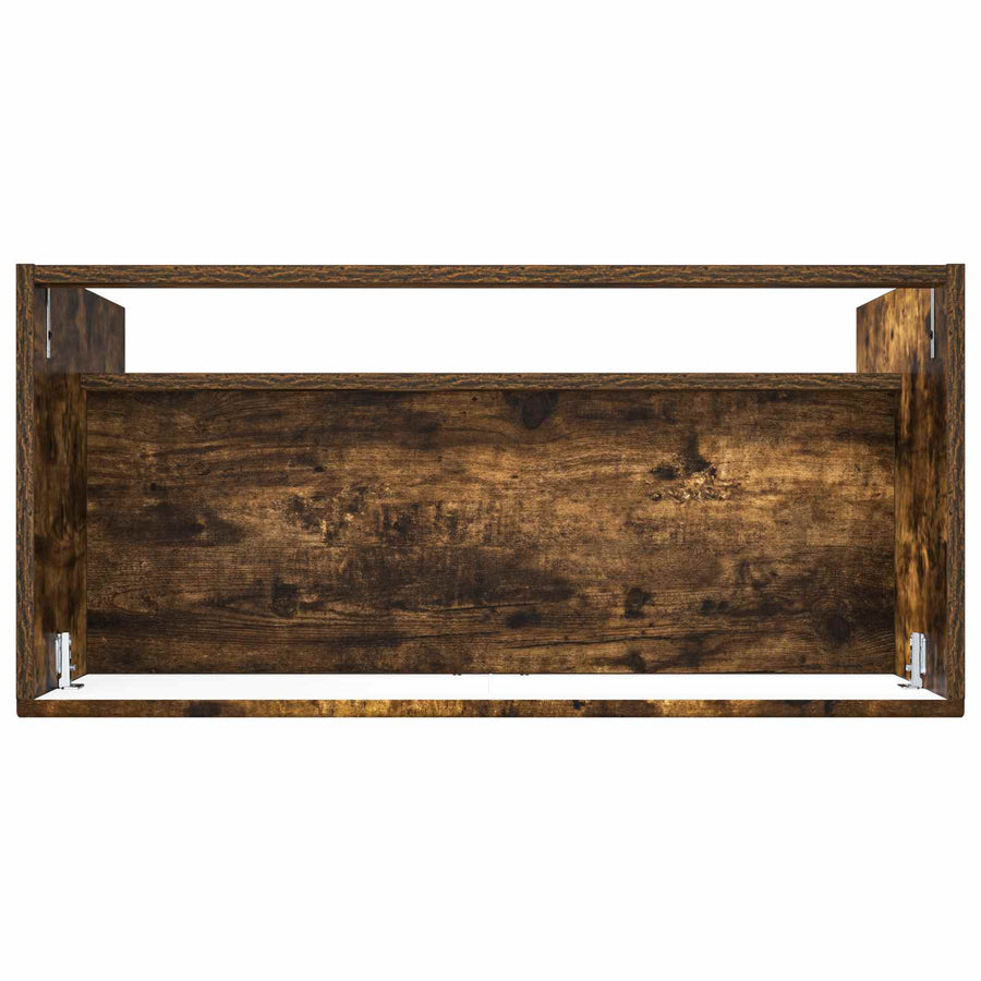Badkamer onder wastafel kast Gerookt eiken 78,5 x 37,5 x 81 cm