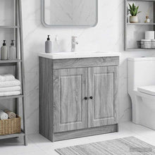 Badkamer onder wastafel kast Grijs Sonoma 78,5 x 37,5 x 81 cm