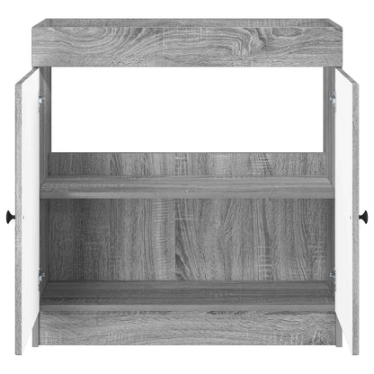 Badkamer onder wastafel kast Grijs Sonoma 78,5 x 37,5 x 81 cm