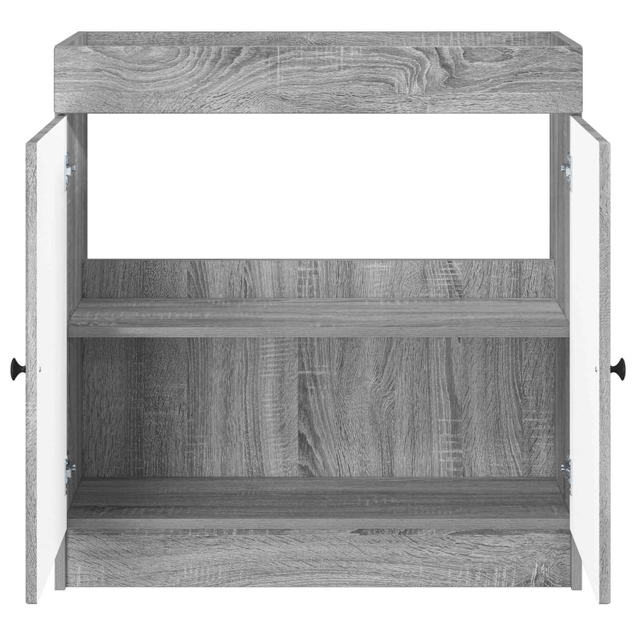 Badkamer onder wastafel kast Grijs Sonoma 78,5 x 37,5 x 81 cm