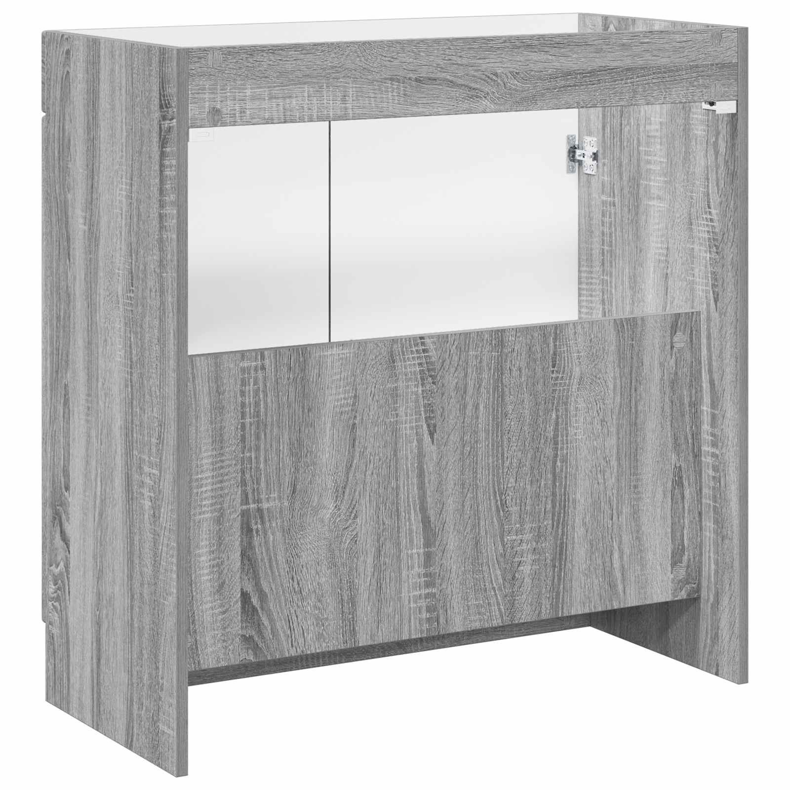Badkamer onder wastafel kast Grijs Sonoma 78,5 x 37,5 x 81 cm