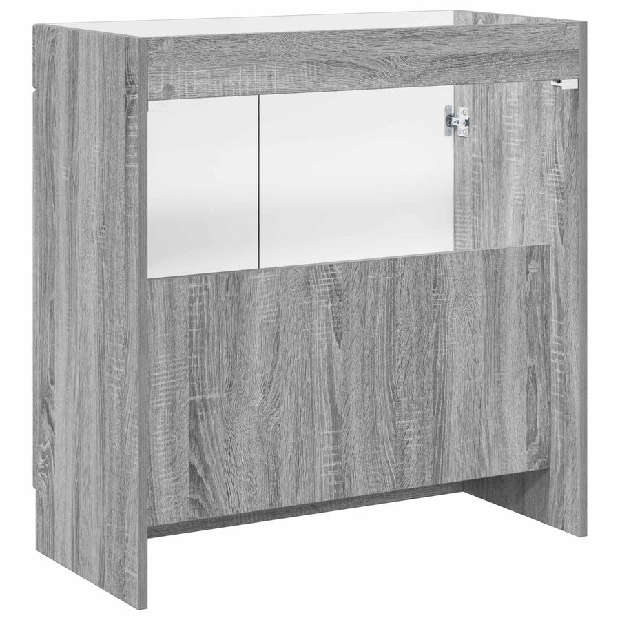 Badkamer onder wastafel kast Grijs Sonoma 78,5 x 37,5 x 81 cm