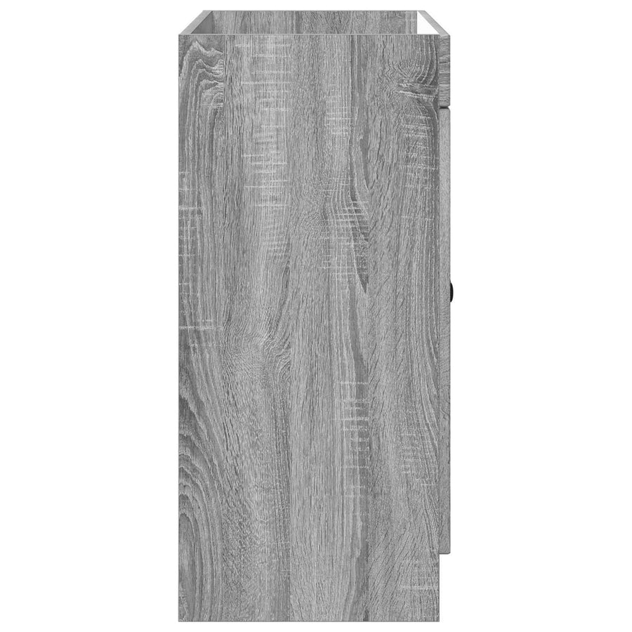 Badkamer onder wastafel kast Grijs Sonoma 78,5 x 37,5 x 81 cm