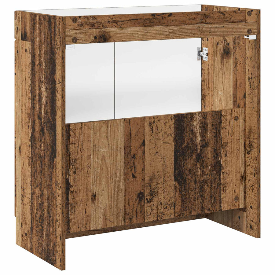 Badkamer onder wastafel kast Oud hout 78,5 x 37,5 x 81 cm