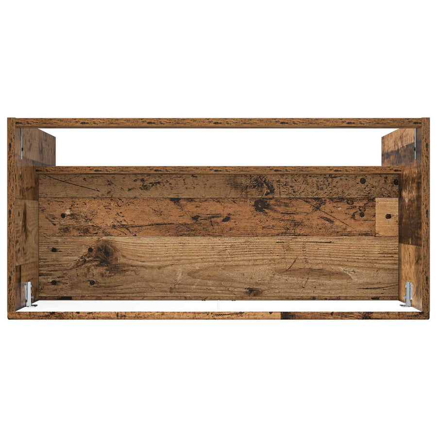 Badkamer onder wastafel kast Oud hout 78,5 x 37,5 x 81 cm