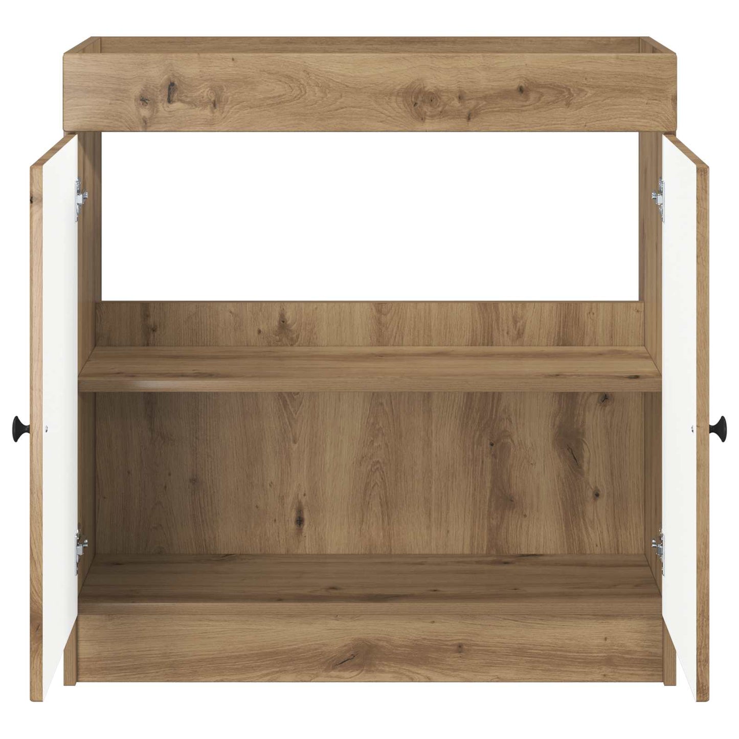 Badkamer onder wastafel kast Artisanaal eiken
