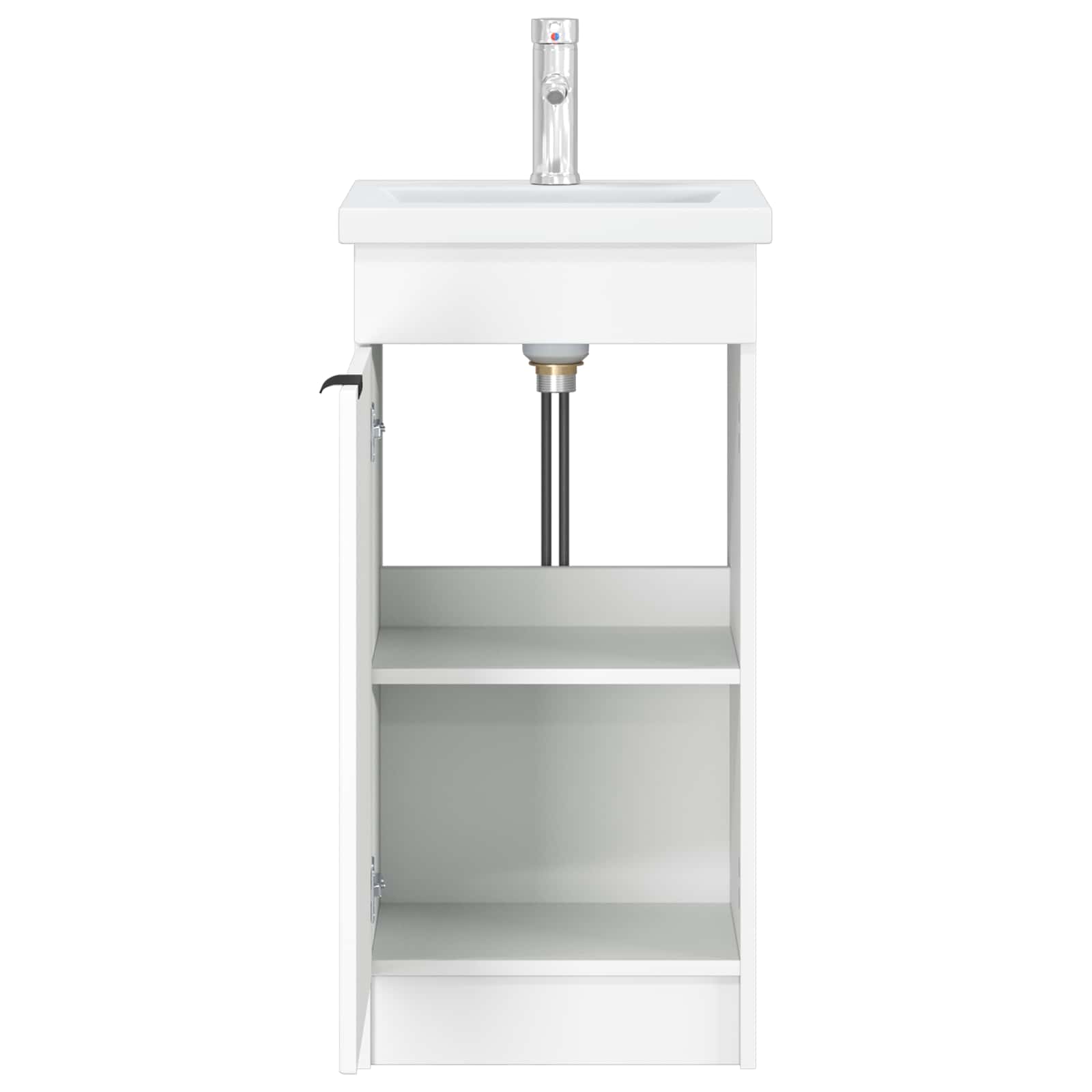 Badkamermeubel met Wasbak Wit 42 x 40 x 84,5 cm Bewerkt hout