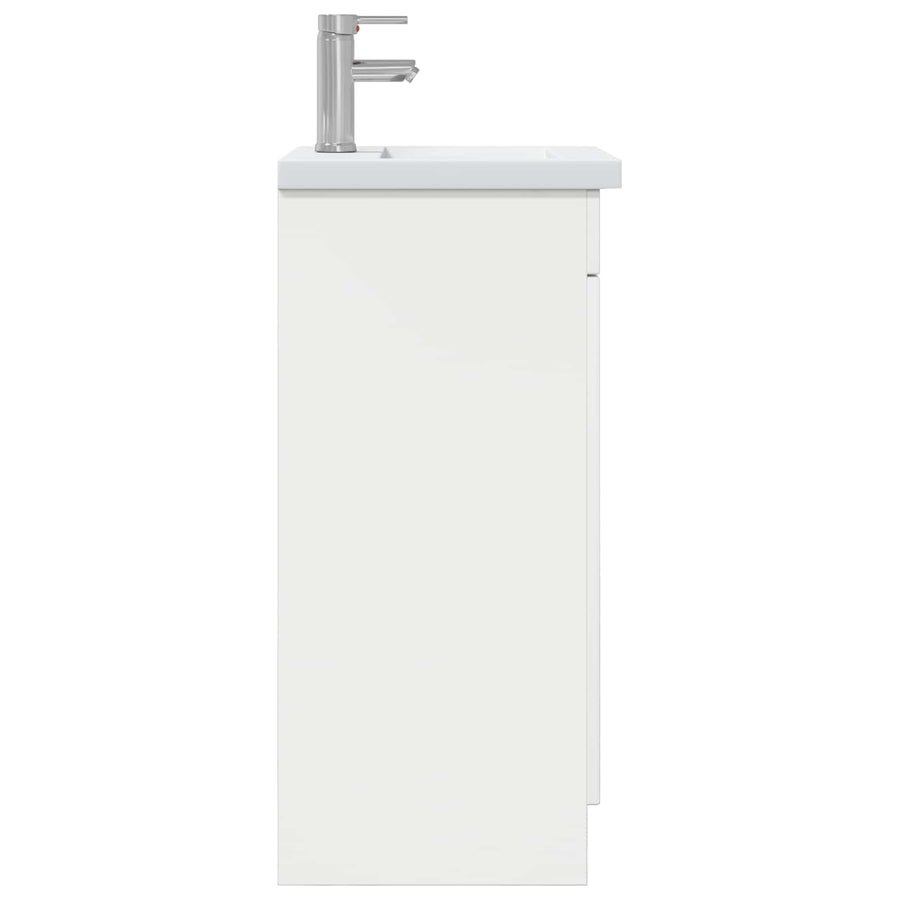 Badkamermeubel met Wasbak Wit 42 x 40 x 84,5 cm Bewerkt hout