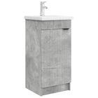 Badkamermeubel met wastafel 42x40x84,5 cm betongrijs