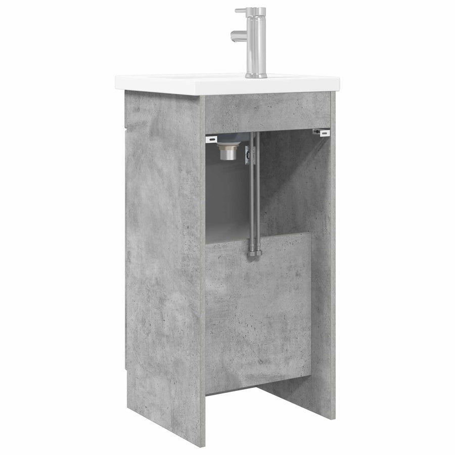 Badkamermeubel met Wasbak Betongrijs 42 x 40 x 84,5 cm