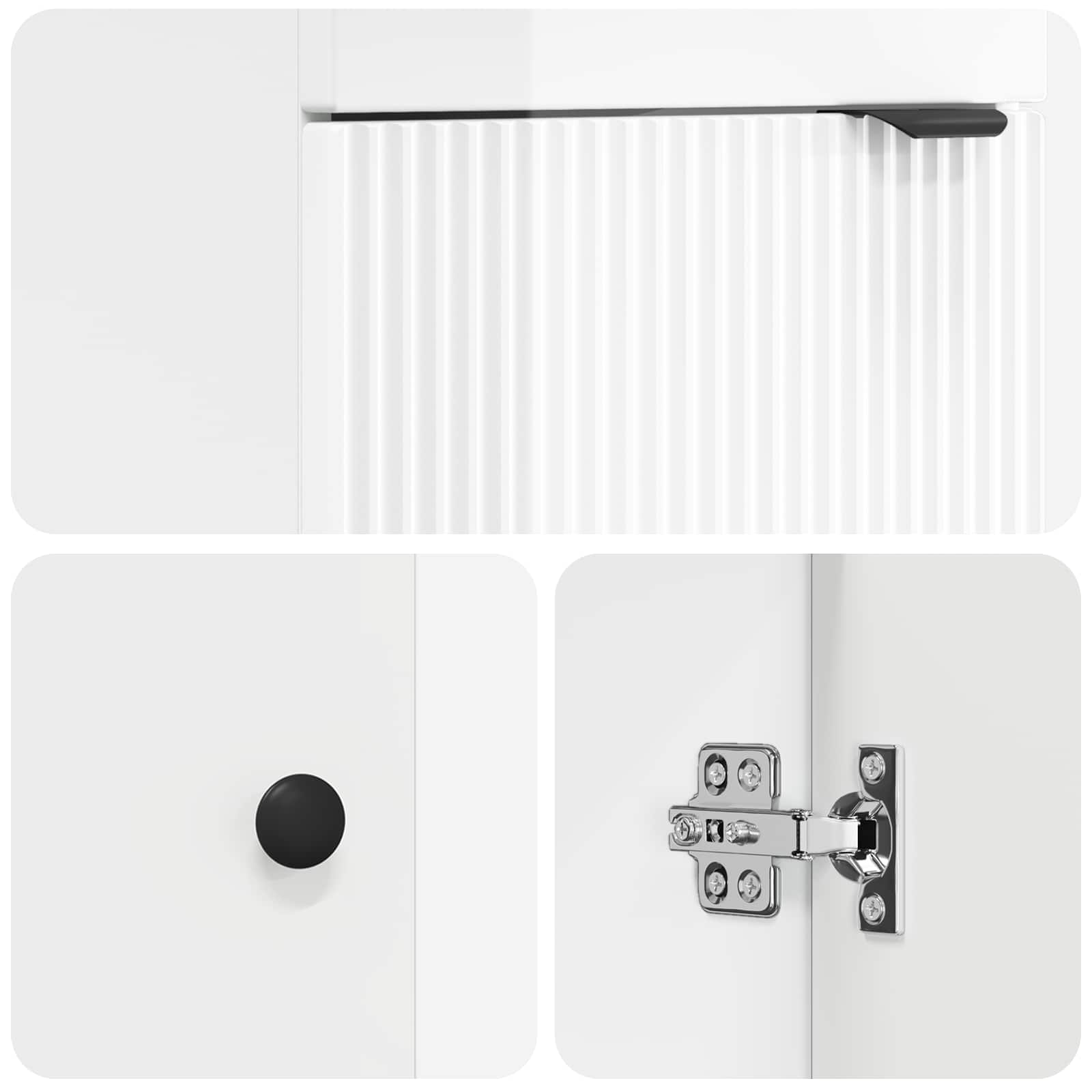 Badkamermeubel met Wasbak Hoogglans Wit 42 x 40 x 84,5 cm