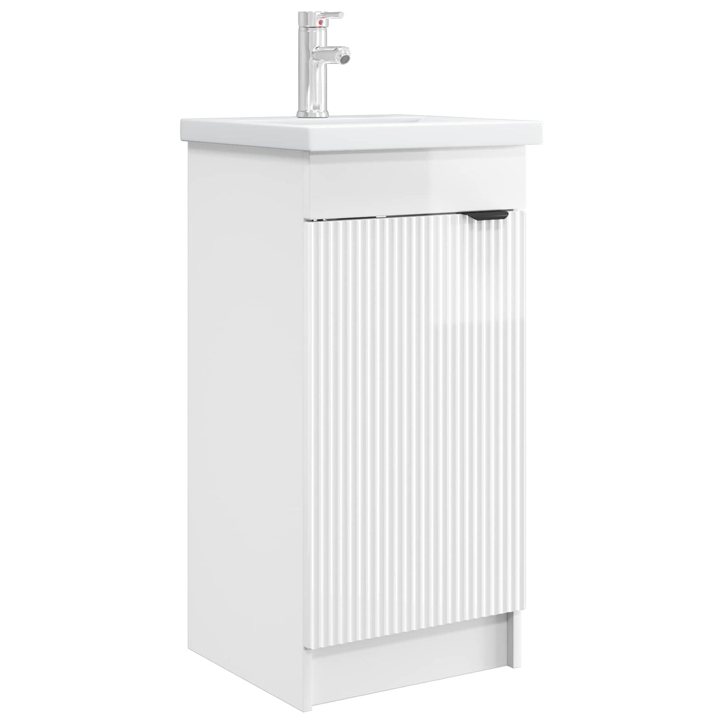 Badkamermeubel met Wasbak Hoogglans Wit 42 x 40 x 84,5 cm