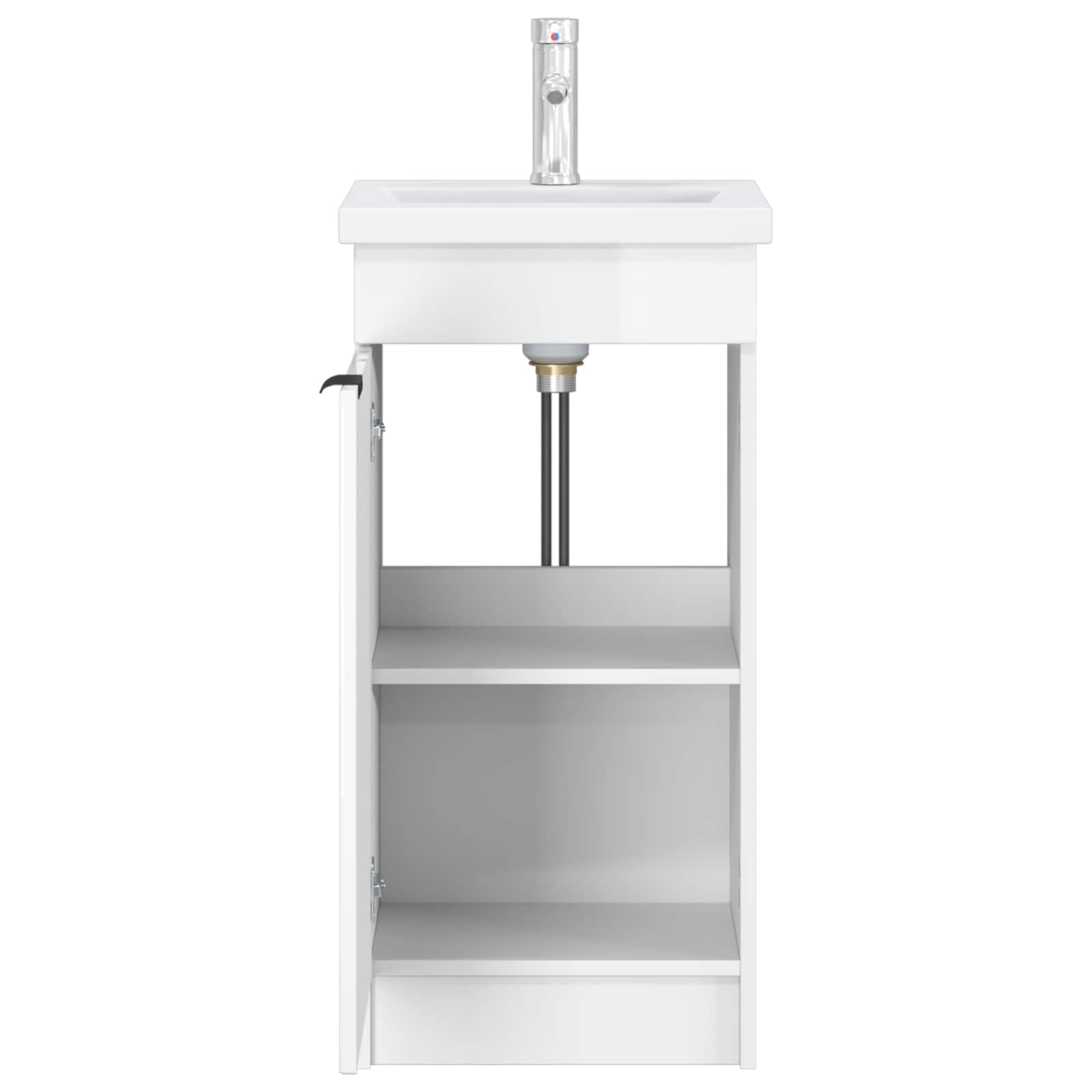 Badkamermeubel met Wasbak Hoogglans Wit 42 x 40 x 84,5 cm