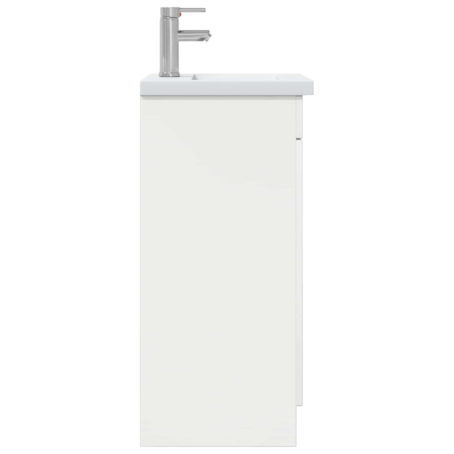 Badkamermeubel met Wasbak Hoogglans Wit 42 x 40 x 84,5 cm