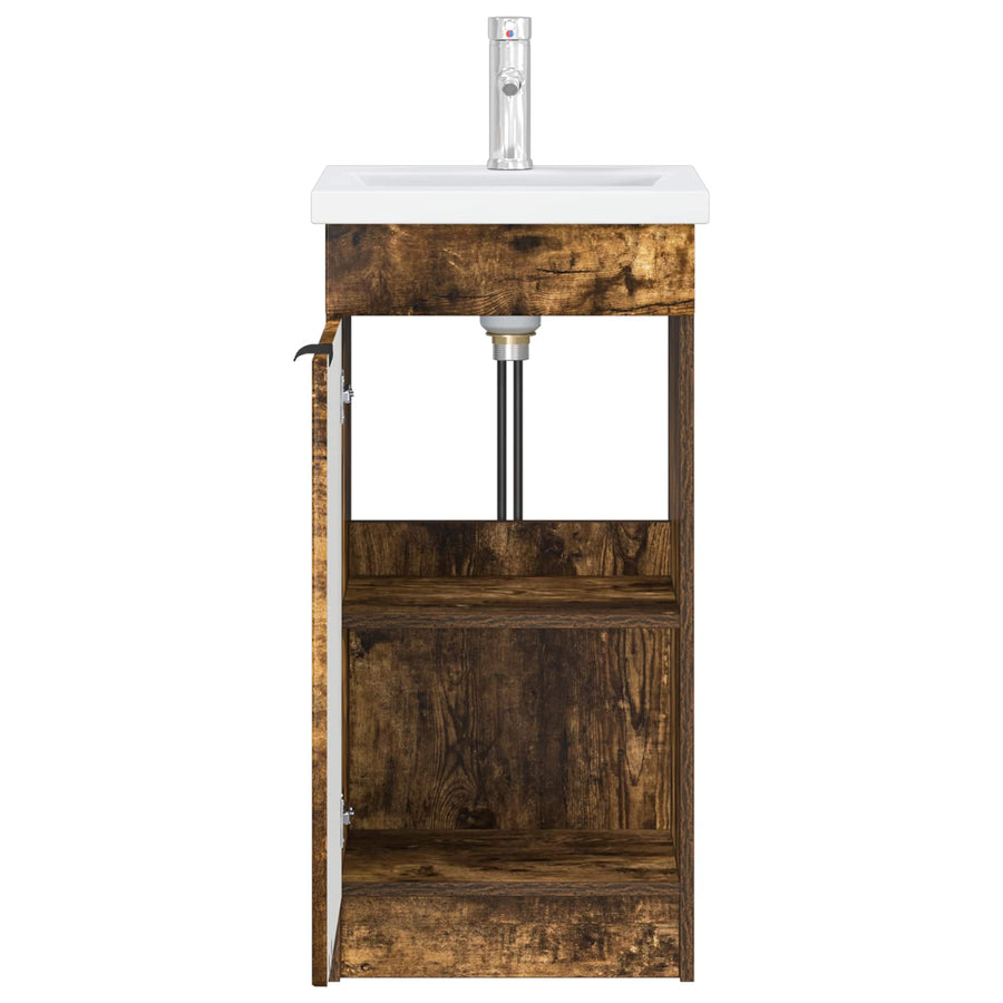 Badkamermeubel met Wasbak Gerookt eiken 42 x 40 x 84,5 cm