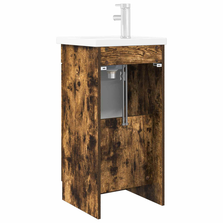 Badkamermeubel met Wasbak Gerookt eiken 42 x 40 x 84,5 cm