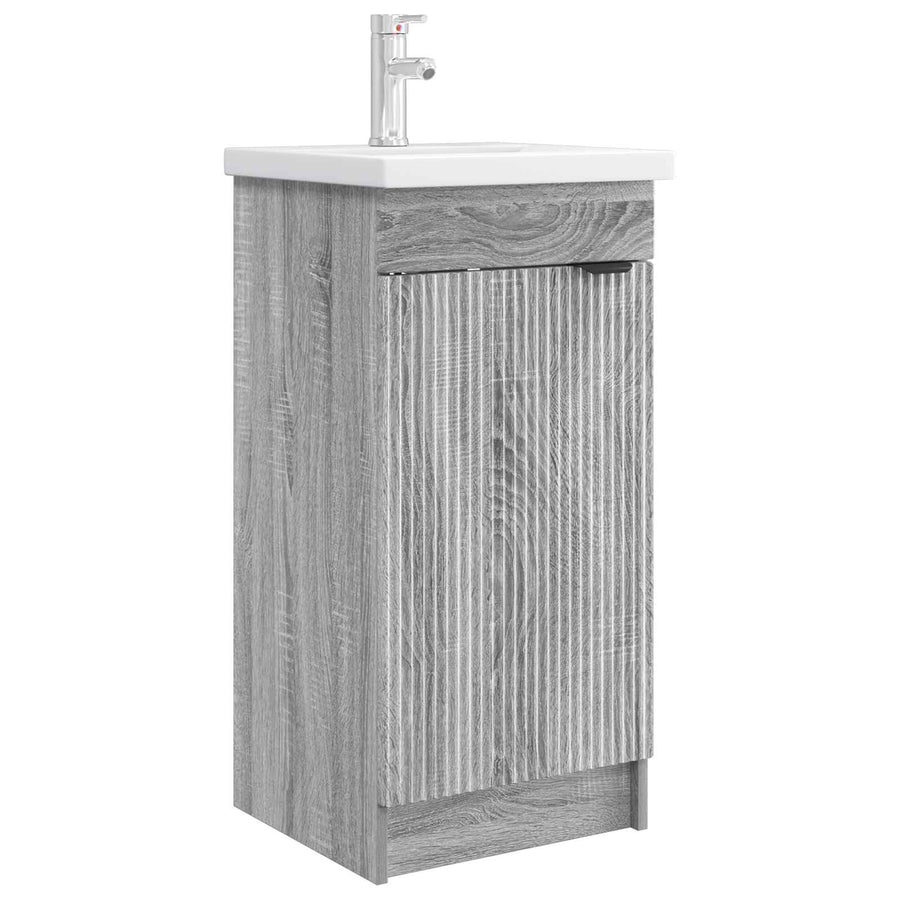 Badkamermeubel met Wasbak Grijs Sonoma 42 x 40 x 84,5 cm