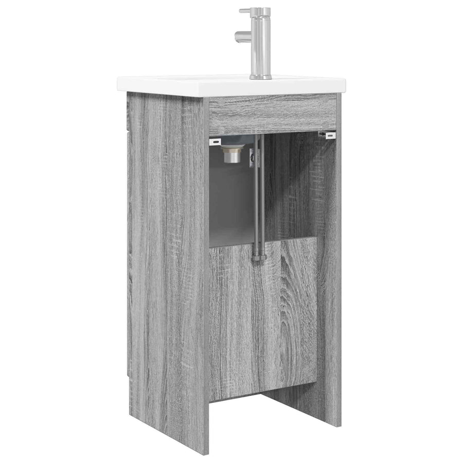 Badkamermeubel met Wasbak Grijs Sonoma 42 x 40 x 84,5 cm
