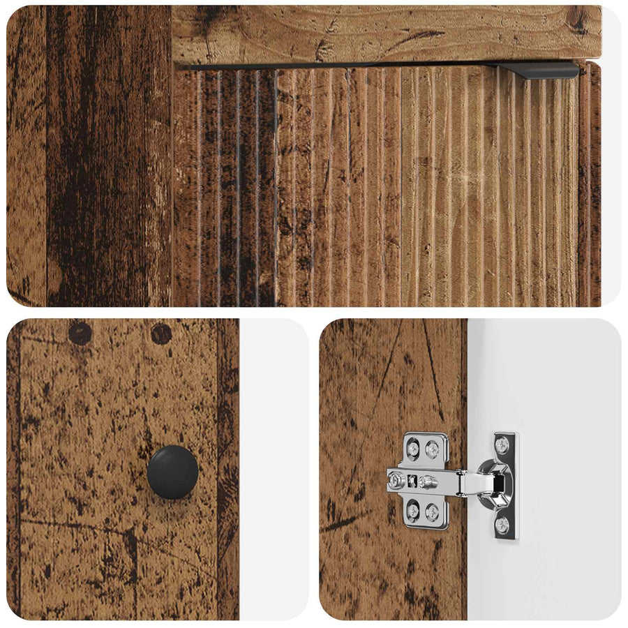 Badkamermeubel met Wasbak Oud hout 42 x 40 x 84,5 cm