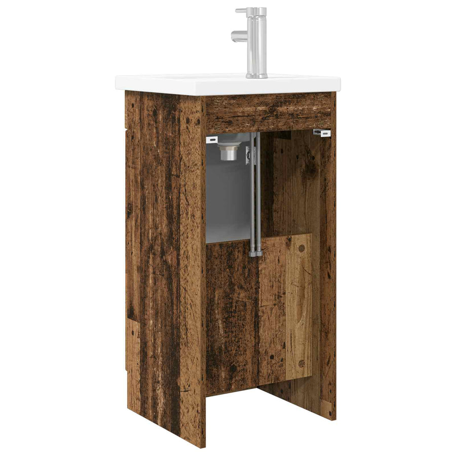 Badkamermeubel met Wasbak Oud hout 42 x 40 x 84,5 cm
