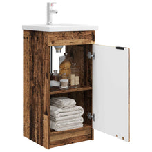 Badkamermeubel met Wasbak Oud hout 42 x 40 x 84,5 cm