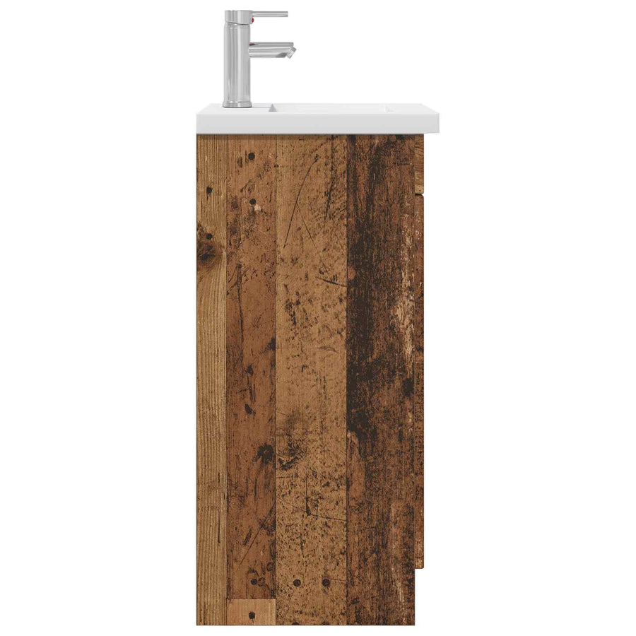 Badkamermeubel met Wasbak Oud hout 42 x 40 x 84,5 cm