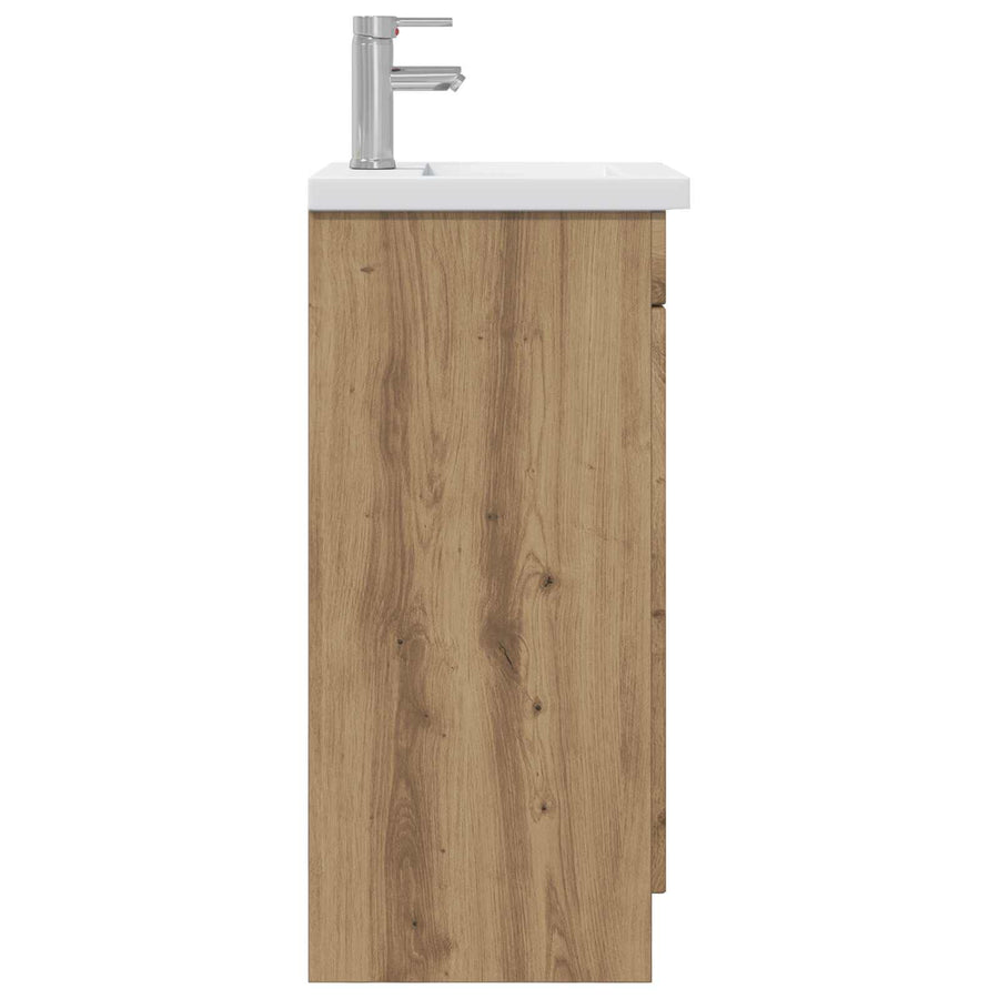Badkamermeubel met Wasbak Artisanaal eiken 42 x 40 x 84,5 cm
