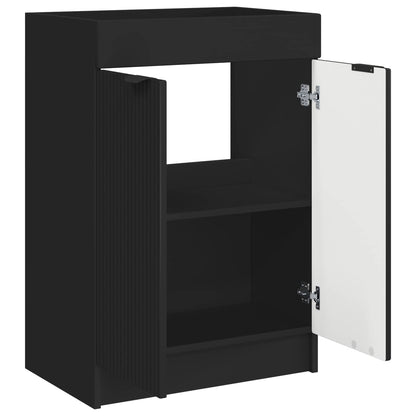 Badkamer onder wastafel kast Zwart 56 x 37,5 x 81 cm