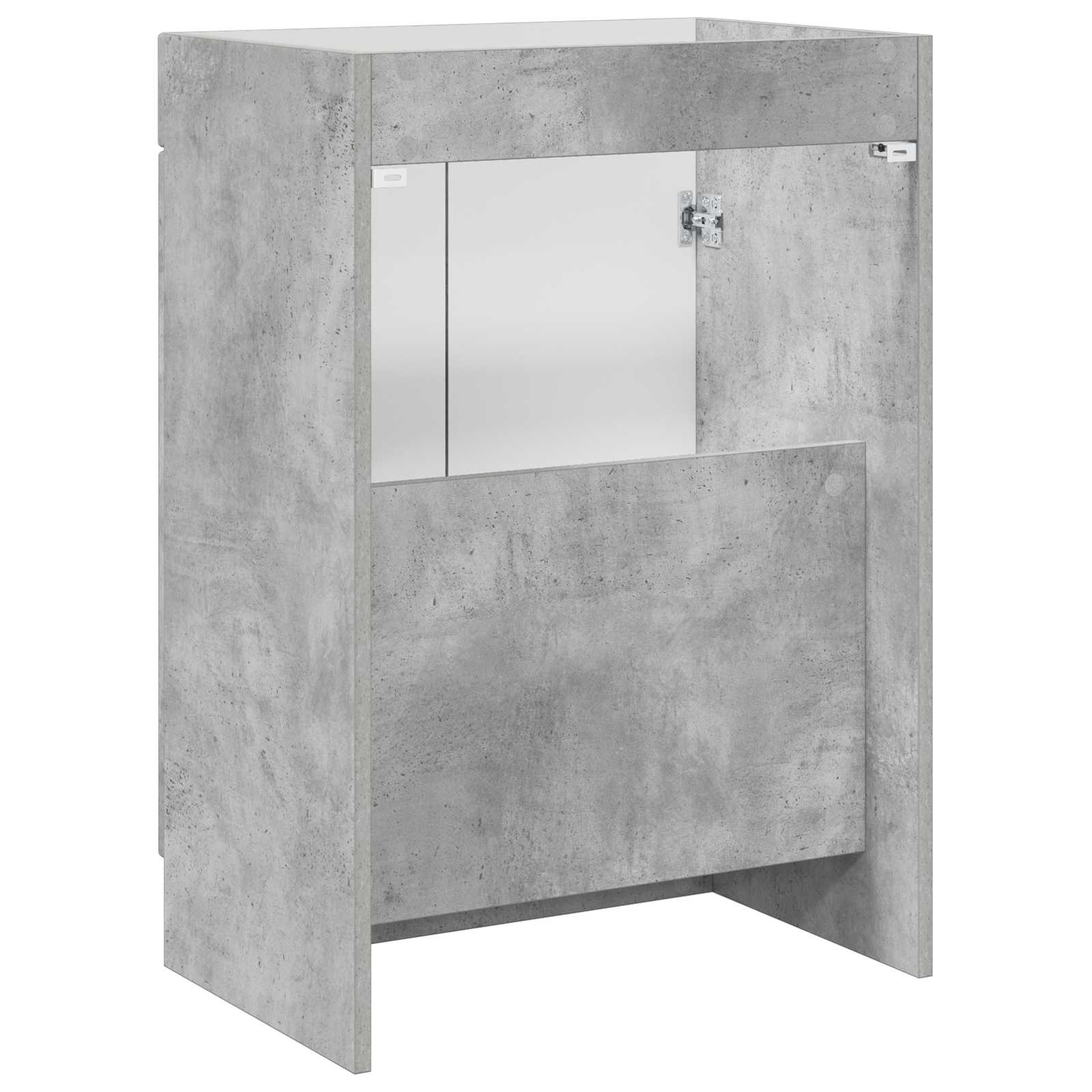 Badkamer onder wastafel kast Betongrijs 56 x 37,5 x 81 cm