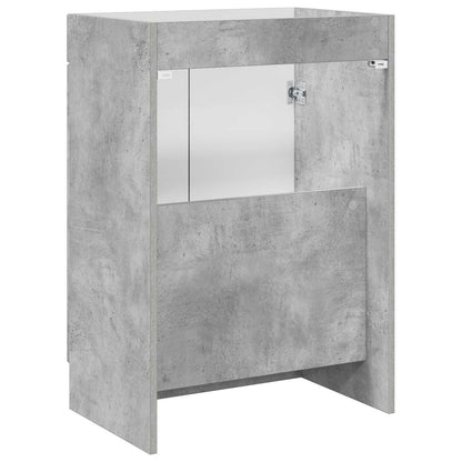 Badkamer onder wastafel kast Betongrijs 56 x 37,5 x 81 cm