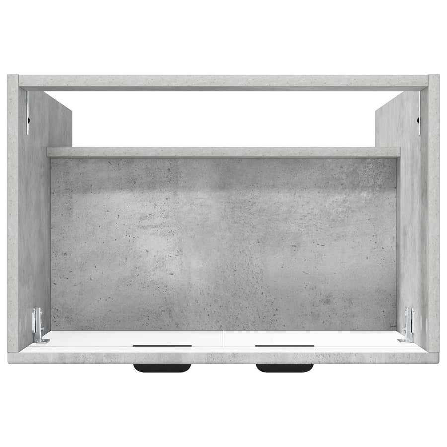 Badkamer onder wastafel kast Betongrijs 56 x 37,5 x 81 cm