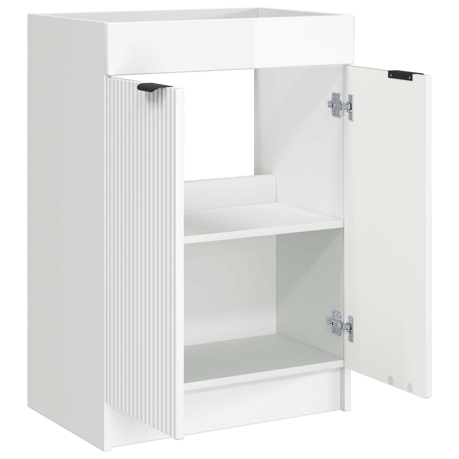 Badkamer onder wastafel kast Hoogglans Wit 56 x 37,5 x 81 cm