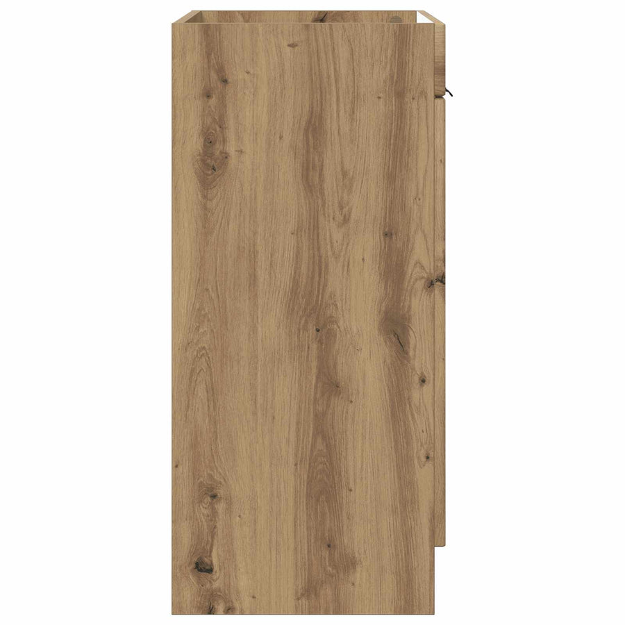 Badkamer onder wastafel kast Artisanaal eiken 56 x 37,5 x 81 cm