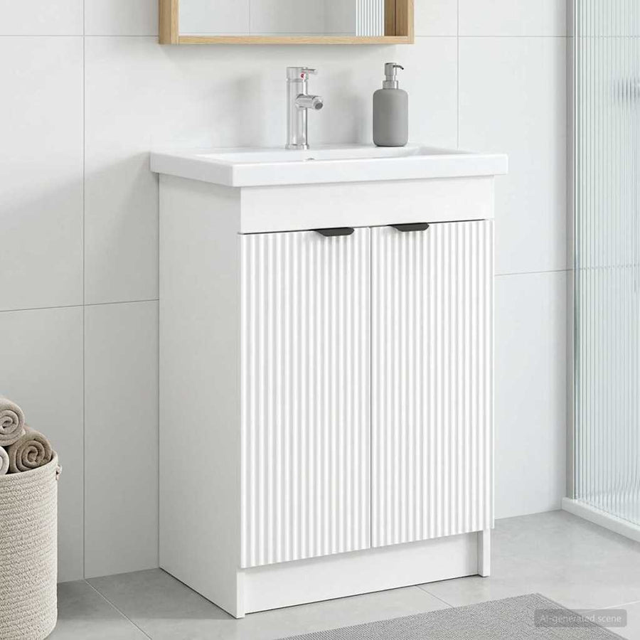 Badkamer onder wastafel kast Wit 78,5 x 37,5 x 81 cm