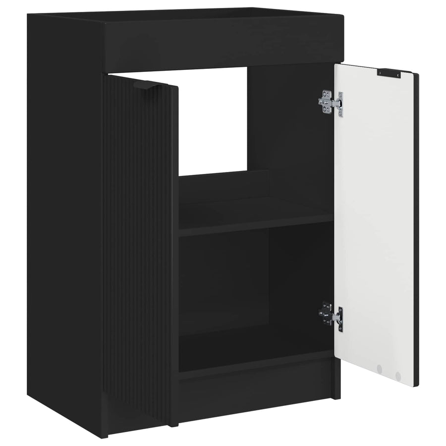Badkamer onder wastafel kast Zwart 78,5 x 37,5 x 81 cm