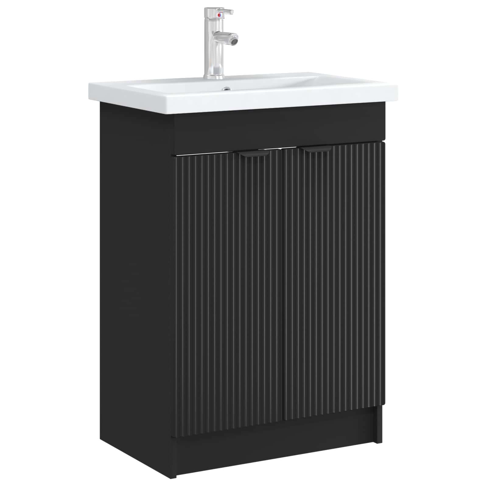 Badkamer onder wastafel kast Zwart 78,5 x 37,5 x 81 cm