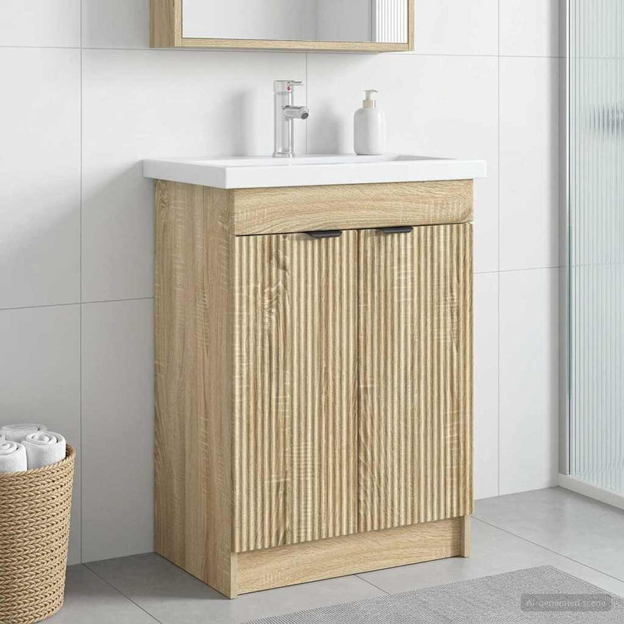 Badkamer onder wastafel kast Sonoma Eiken 78,5 x 37,5 x 81 cm