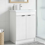 Badkamerkast onder wastafel 78,5x37,5x81 cm hoogglans wit