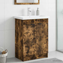 Badkamer onder wastafel kast Gerookt eiken 78,5 x 37,5 x 81 cm