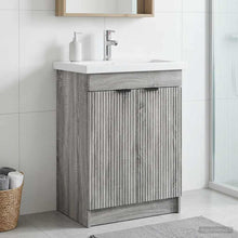 Badkamer onder wastafel kast Grijs Sonoma 78,5 x 37,5 x 81 cm