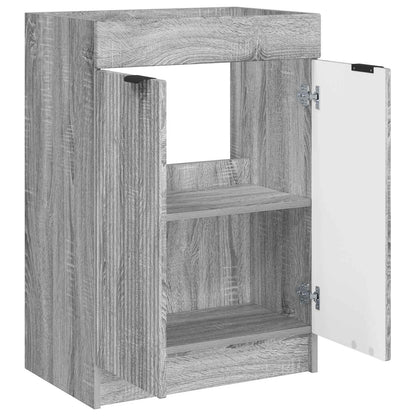 Badkamer onder wastafel kast Grijs Sonoma 78,5 x 37,5 x 81 cm