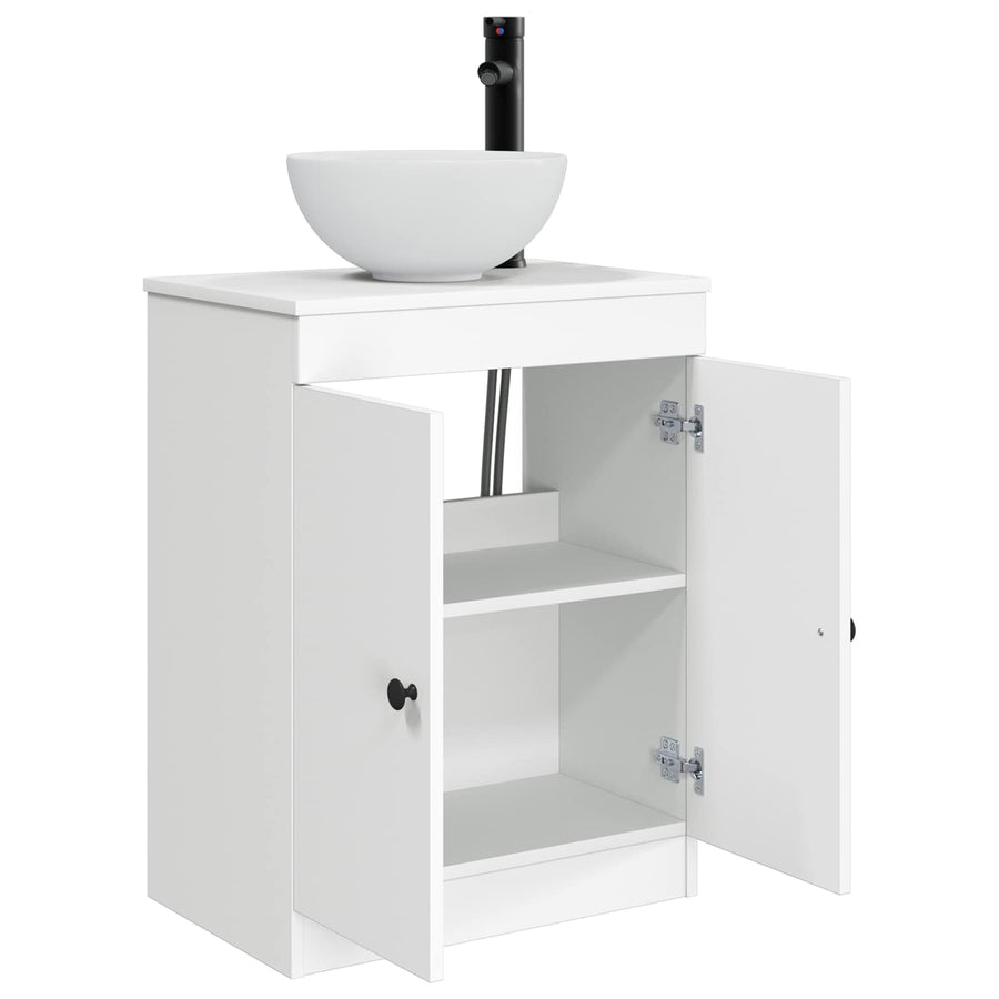 Badkamermeubel met Wasbak Wit 54 x 35 x 83 cm Bewerkt hout