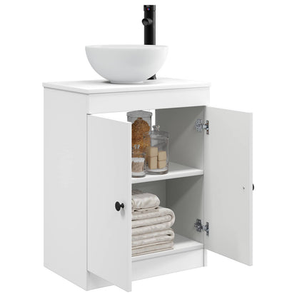 Badkamermeubel met Wasbak Wit 54 x 35 x 83 cm Bewerkt hout