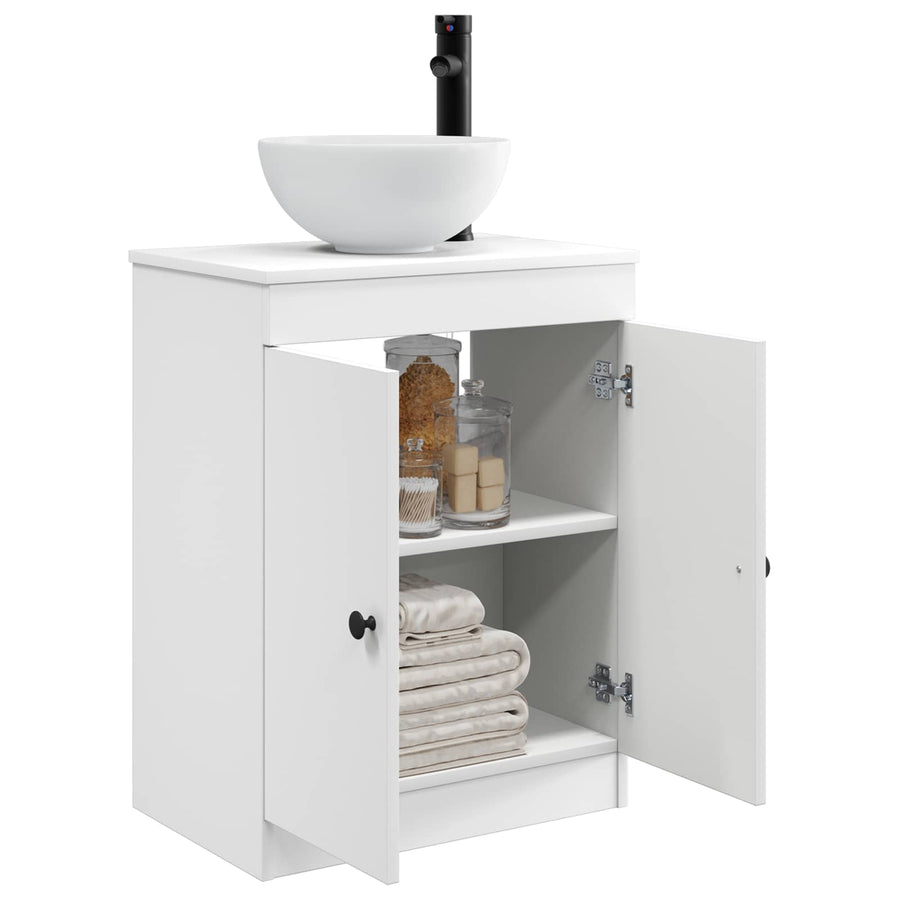 Badkamermeubel met Wasbak Wit 54 x 35 x 83 cm Bewerkt hout
